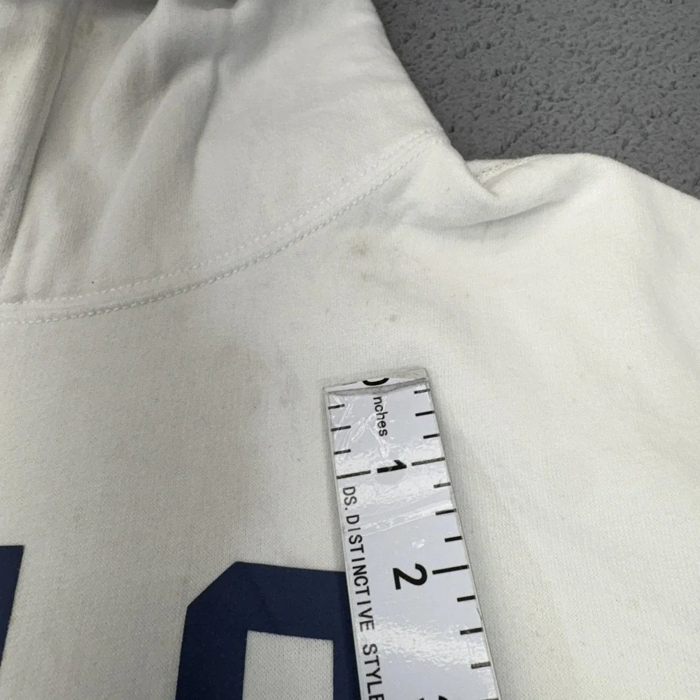 Polo Ralph Lauren Hoodie Mens 2XL White Pullover Logo Spell Out Preppy Pony